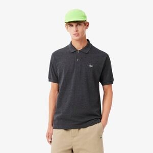 Lacoste Men's Gray Vintage Classic Fit L.12.12 Light Piqué Polo Shirt Size S